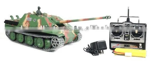 RC Tank Metal/Airsoft German Jagdpanther Smoke and Sound Metal Pro 1:16 Electric RTR RC Tank (Metal Gear and Track Upgraded)/Hot