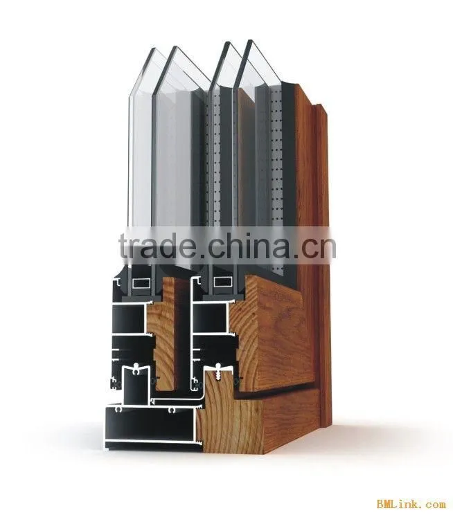 latest design wood grain aluminum doors&windows