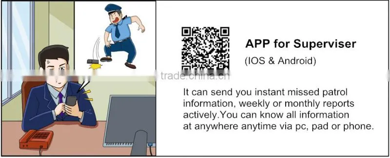 security accessories guard tour patrol system with cloud based software