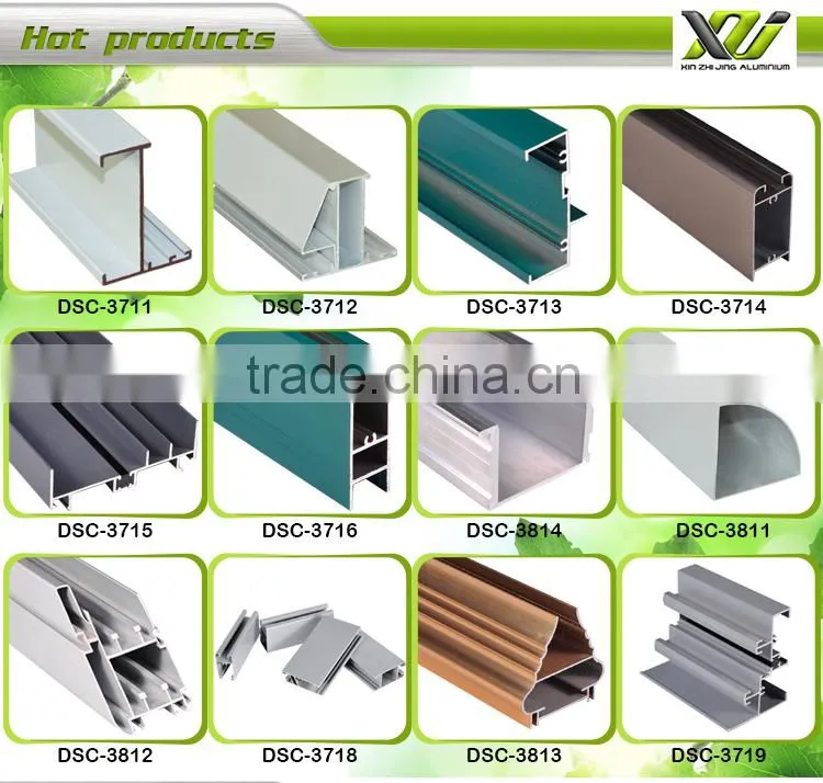 Powder coated industrial aluminium profile extrusion for window