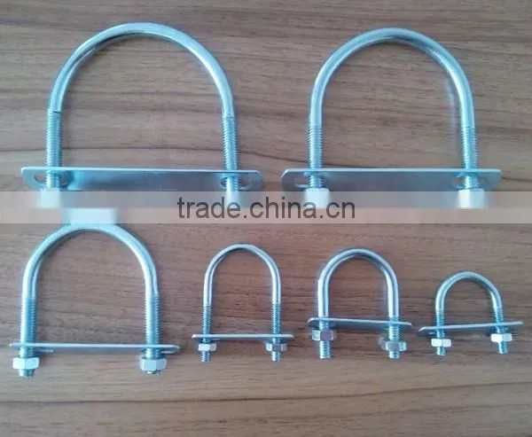 stainless steel U type bolt, U shape bolt fasteners