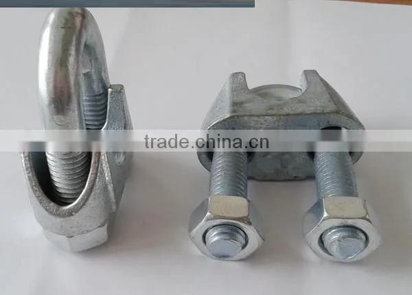 Wire rope clip, metal u clip fastener, clip clamp wire u clip