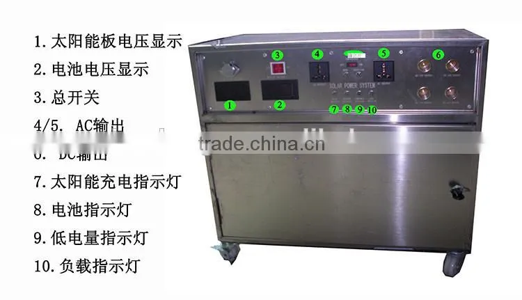 800W solar home systems,home lighting solar system with High conversion efficiency
