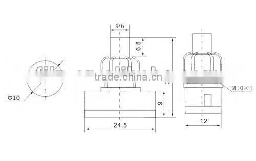 doorbell push button switch with lamp YL6-41 wireless