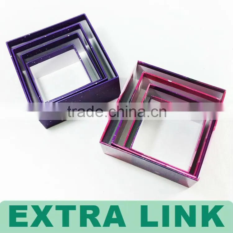 Custom Fancy Paper Cardboard Stackers Jewellery Boxes