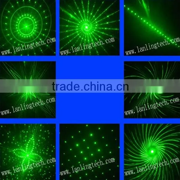 Mini laser Party light 300mW RGB 20 gobos and 3W blue LED light with remote control