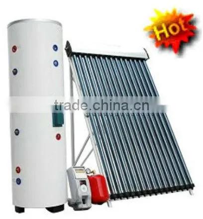 Pressure split solar water heater