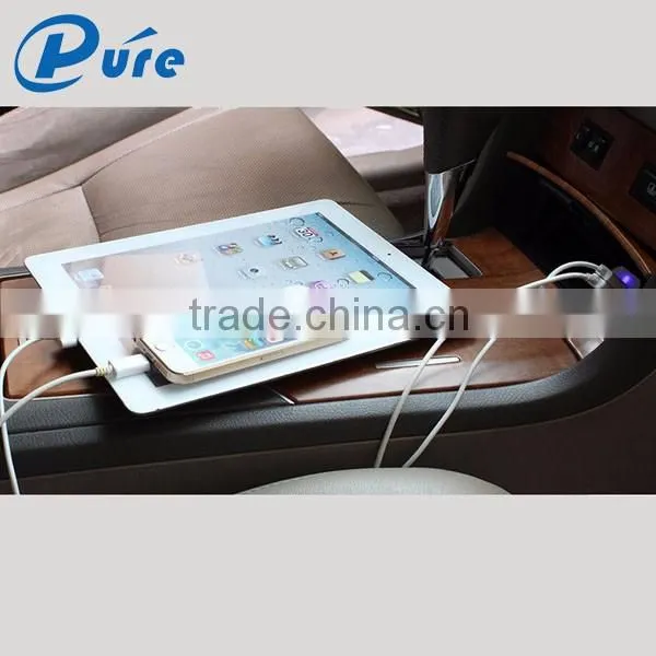Wholesale brand new fashional design 12v solar car battery charger 5V 2.1A output 2 usb car charger