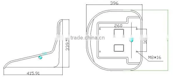 Vinyl cover Kubota tractor seat for Kubota tractor (YY7)
