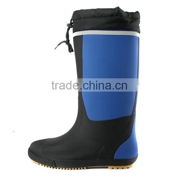 FARMING WORKING INDUSTRIAL MEN RUBBER RAIN SAFETY BOOTS WITH PU CUFF