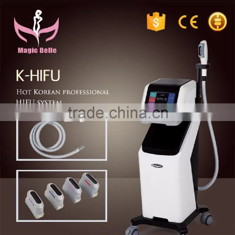 4 tips HIFU Machine Removal Double Chins Professional Clinic HIFU Machine with Teaching Video