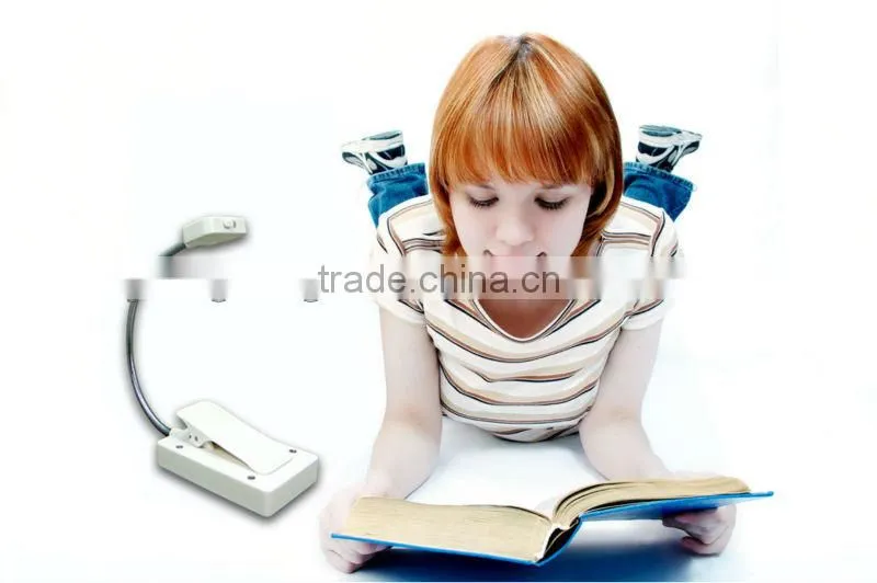 solar led book light with clip
