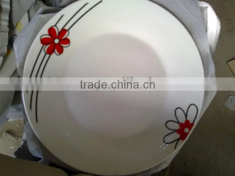 ceramic pizza dinner plate,christmas ceramic dinner plates,western ceramic plate