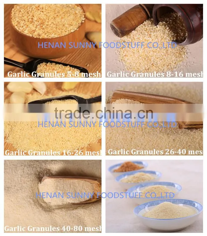 2015 Crop Golden Supplier Dehydrated Garlic Granules