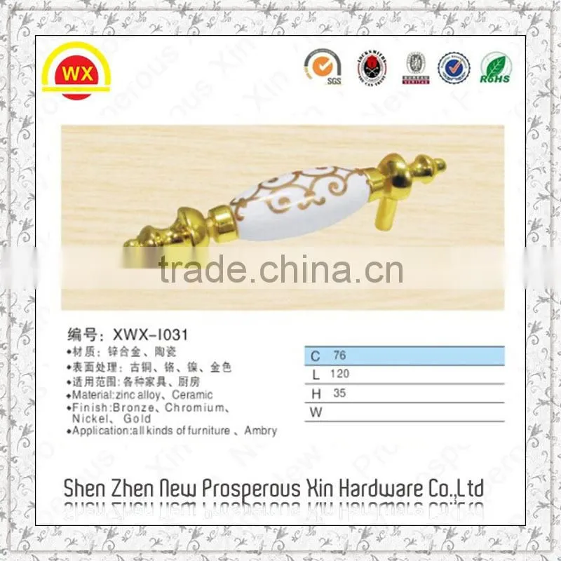 Wholesale high quality ceramic bedroom furniture handles