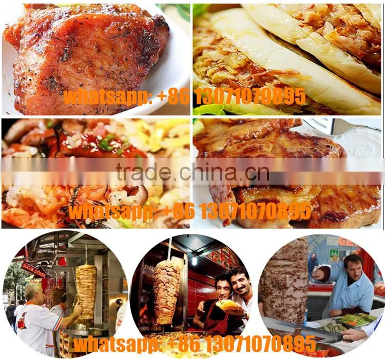 High heating Efficiency gas shawarma, doner kebab making machine, chicken doner