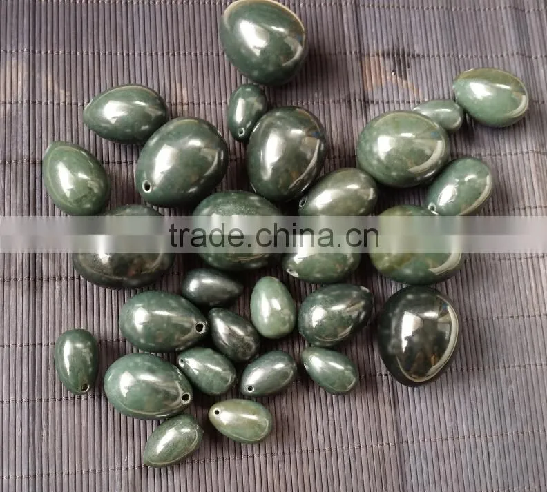 100% natural nephrite jade eggs yoni eggs for kegel exercise with certification