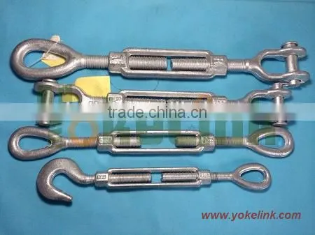 US type galvanized construction wire rope turnbuckle