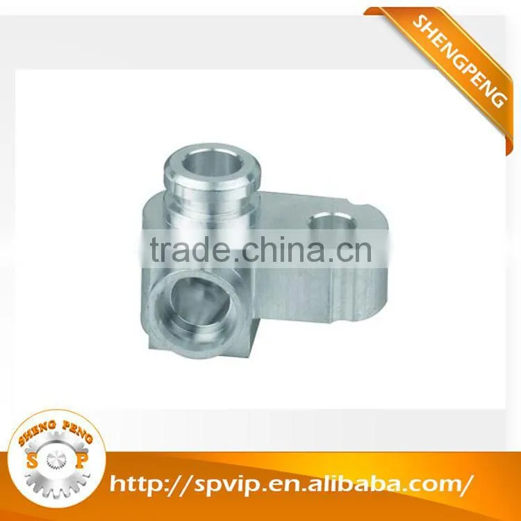 CNC Aluminum machining three way joints auto parts motorcycle parts