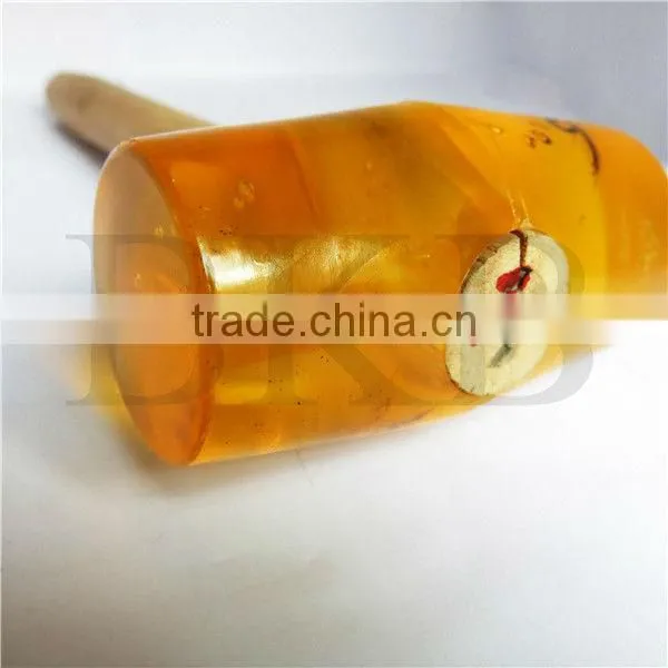Wood handle rubber hammer