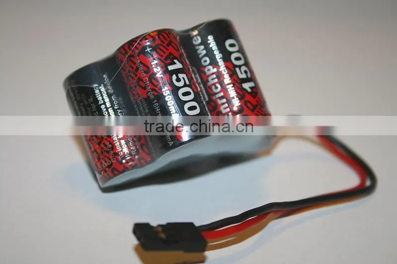 Airsoft gun battery 7.2V 5000mAh 10C rc nimh battery