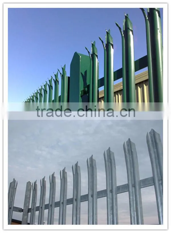 High quality of the canada Steel Anti-climb Security Fence / palisade fence