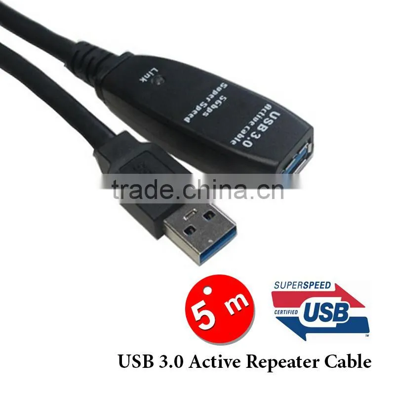 USB 3.0 extension cable USB 3.0 Repeater Extension Extender Cables Lead USB3.0 5Gbp speed 10m 15m 20m 30m 50m