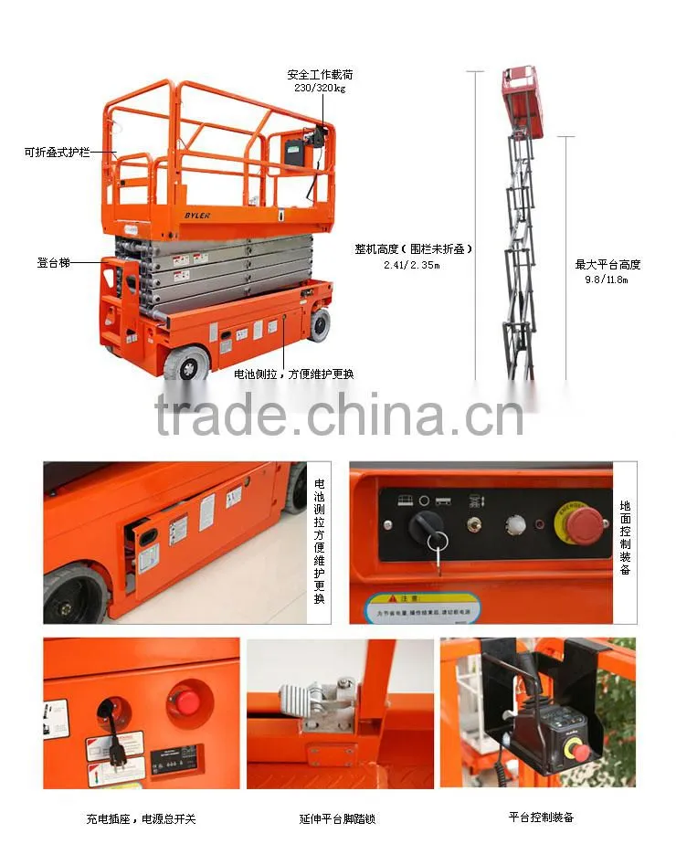 German Tech good quality hot sale BCY08 scissor lifter platform