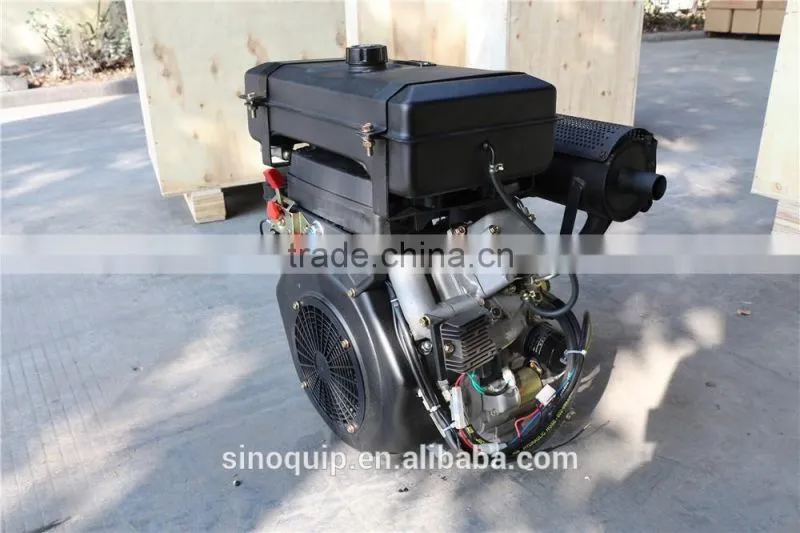 Model SV840F Electric Start Air-cooled 20hp v-twin air cooled diesel engine