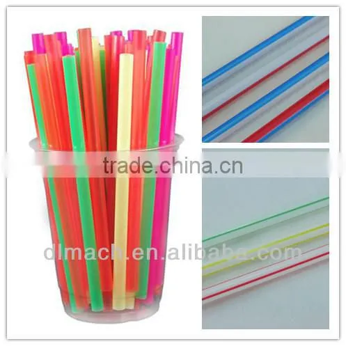 China manufacturer Three Colors Plastic Drinking Straw Making Machine
