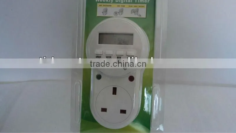 Weekly Digital timer socket,digital lighting timer