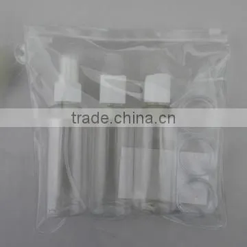 Travel cosmetics creams gels shampoo airless Bottles
