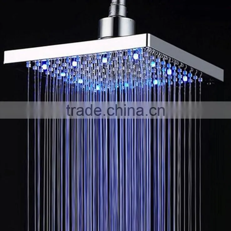 LED stainess steel round shower head 16" with water saving
