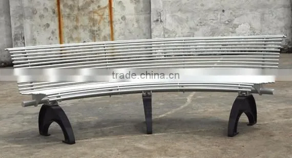cast iron street leisure long bench with back