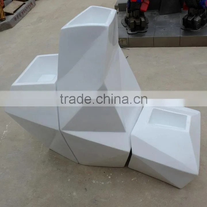Fashion big fiberglass planter pot