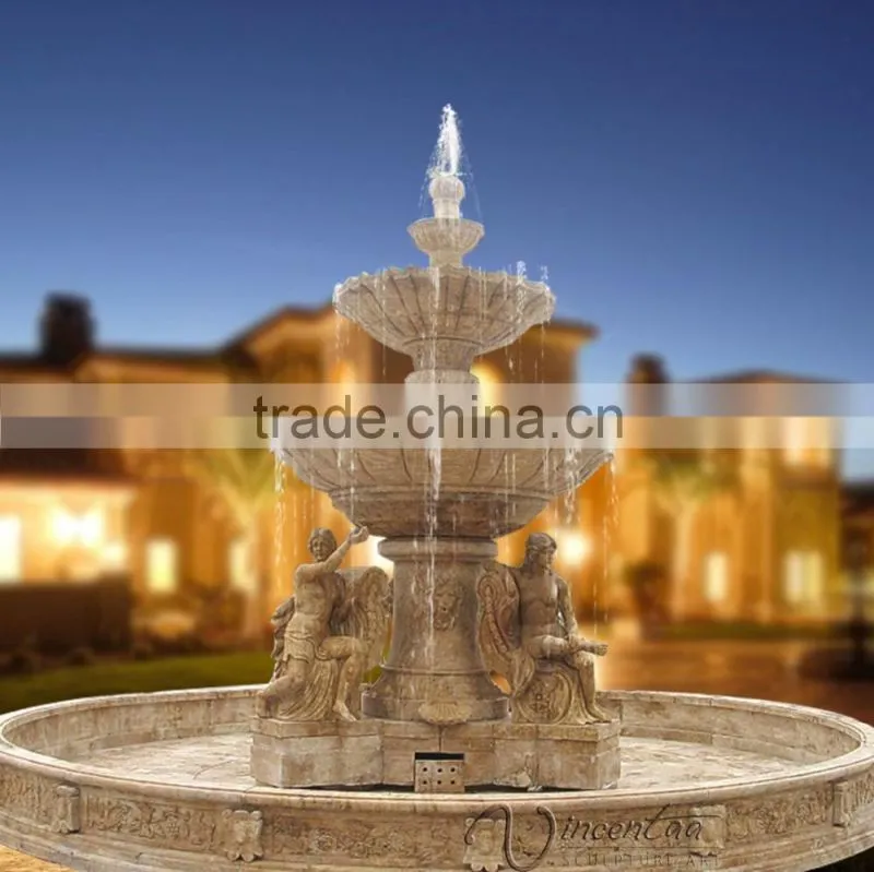 contemporary outdoor sculpture stone carving marble outdoor water fountain