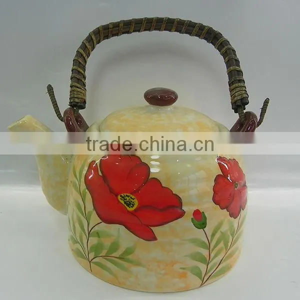 Colorful ceramic tea pot set for sale