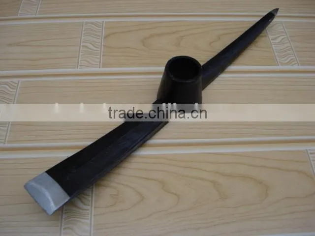 hot sale garden picks/machinery drop forged rail steel pickaxe