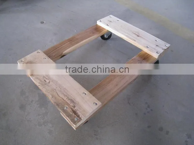 heavy duty wood plant pot dolly furniture 4 caster hand cart trolley