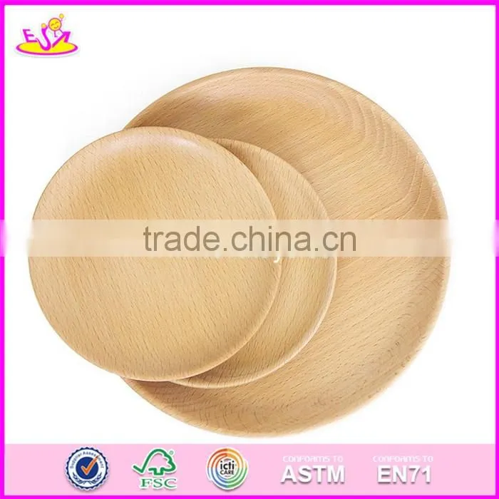 2017 New design simulation kids natural wooden birthday cake toy W10B180