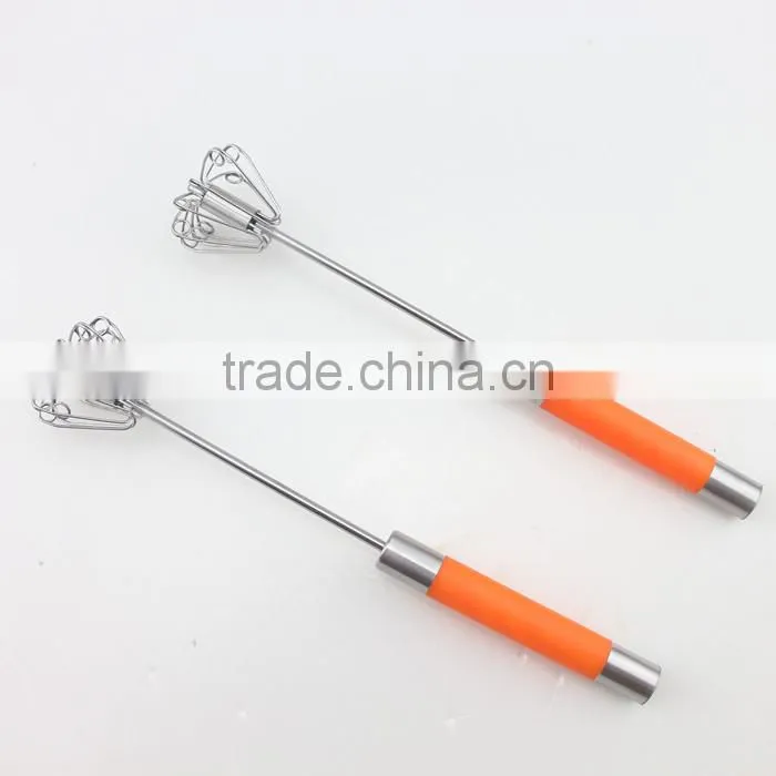 New Easy Kitchen Handle Push Whisk Versatile Egg Beater