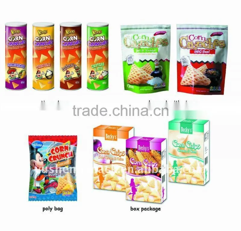 Assorted potato snack chips