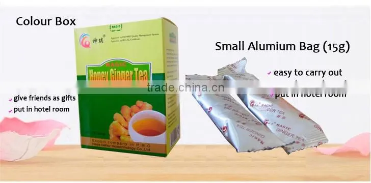 FTA approved Ginger Honey Tea, Ginger Lemon Tea, Red Dates Ginger Tea