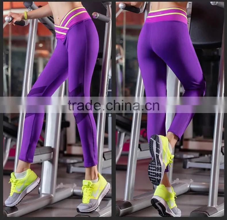 polyester spandex women workout leggings, skinny women in tight spandex legging, high spandex yoga pants