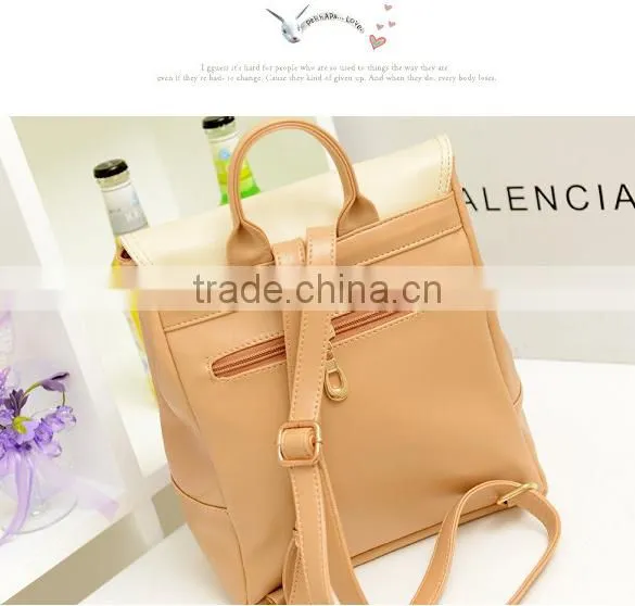 New Women's Retro College Sweet Shoulder Bag Synthetic Leather Backpack SV008057#