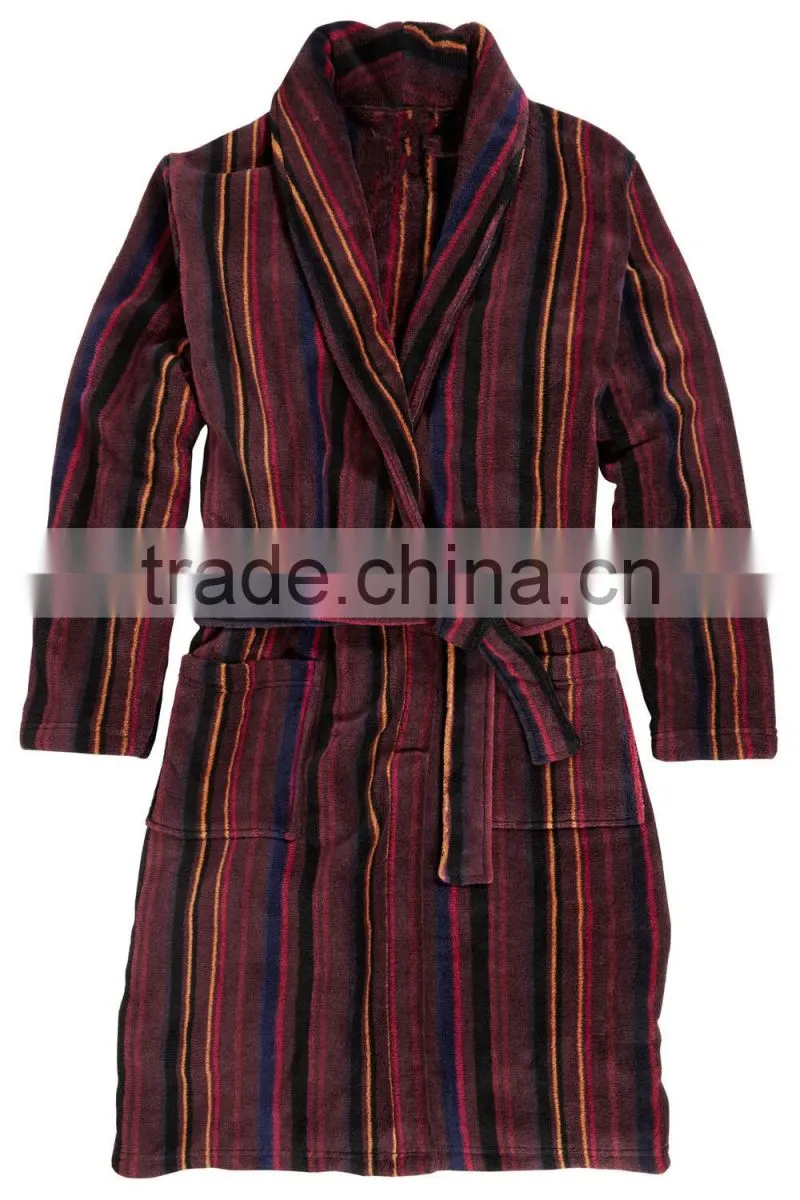 Mult-colors warm mens striped pyjamas