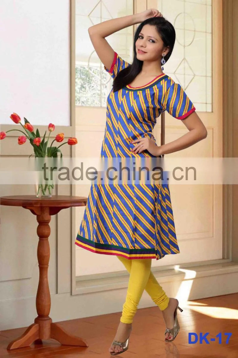 Black & White Latest kurti designs for girls for stitching 2014