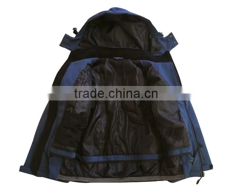 Good quality quilted softshell jacket kids jacket with removable hat