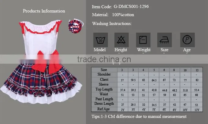 tartan crop top and skirt set spanish baby clothing
