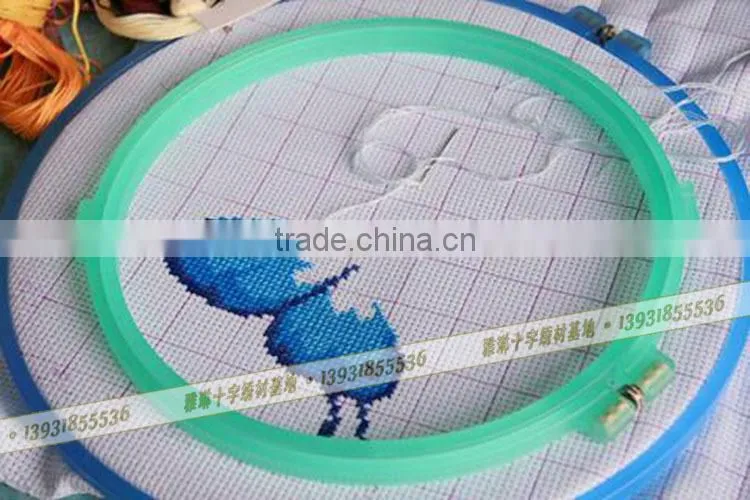China wholesale colorful embroidery frames plastic hoops frosted embroidery hoop craft hoops cross stitch 15cm